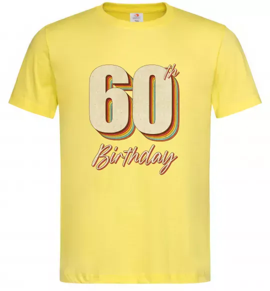 Чоловіча футболка 60th Birthday Лимонний фото