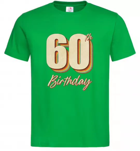 Чоловіча футболка 60th Birthday Зелений фото