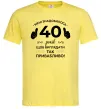 Чоловіча футболка 40 років щоб виглядати так привабливо Лимонний фото
