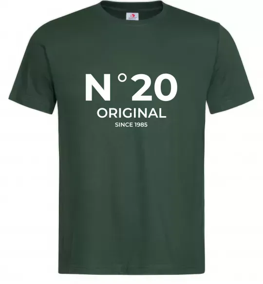 Мужская футболка №20 original since Темно-зеленый фото