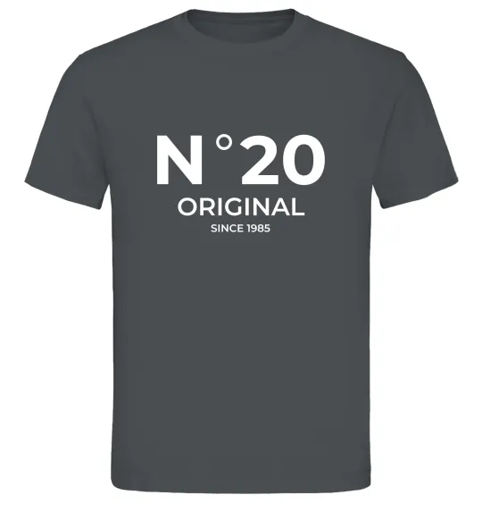 Мужская футболка №20 original since Графит фото