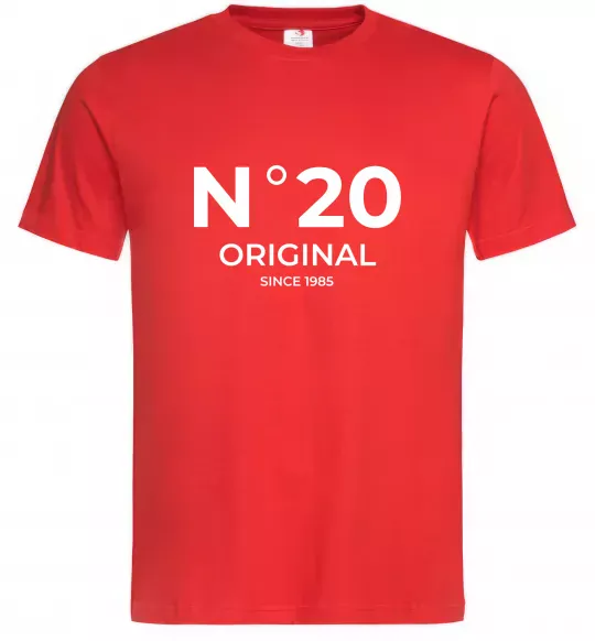 Мужская футболка №20 original since Красный фото