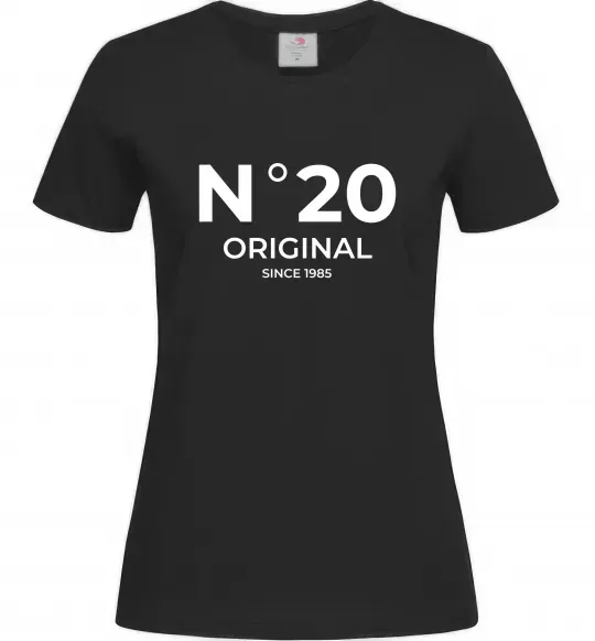 Женская футболка №20 original since Черный фото