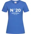 Женская футболка №20 original since Ярко-синий фото