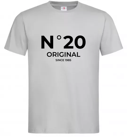 Мужская футболка №20 original since Серый фото