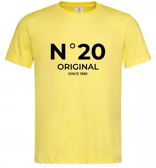 Мужская футболка №20 original since Лимонный фото