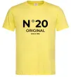Мужская футболка №20 original since Лимонный фото