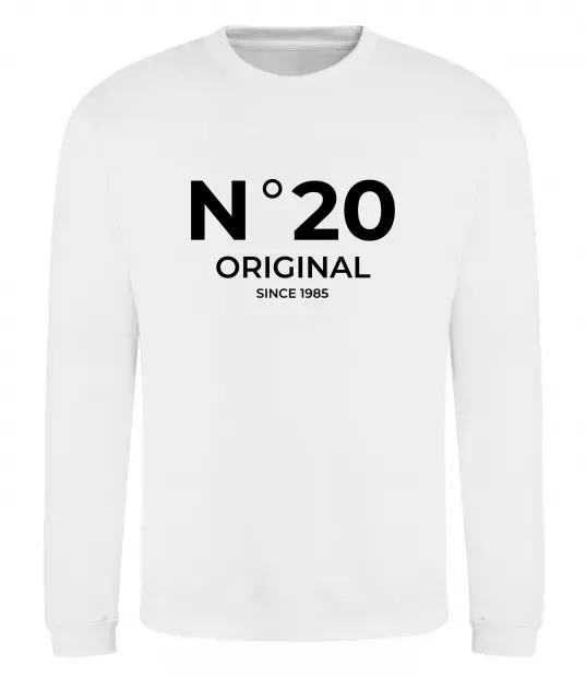 Свитшот №20 original since Белый фото