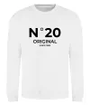 Свитшот №20 original since Белый фото