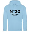 Женская толстовка (худи) №20 original since Голубой фото