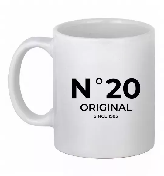 Чашка керамическая №20 original since Белый фото