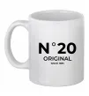 Чашка керамическая №20 original since Белый фото