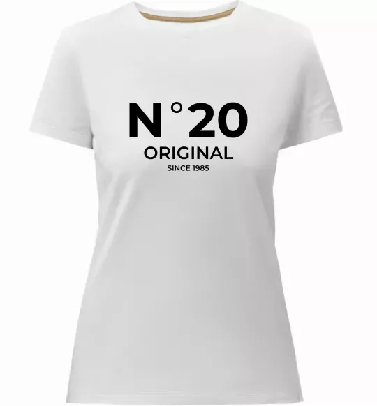 Женская премиум футболка №20 original since Белый фото