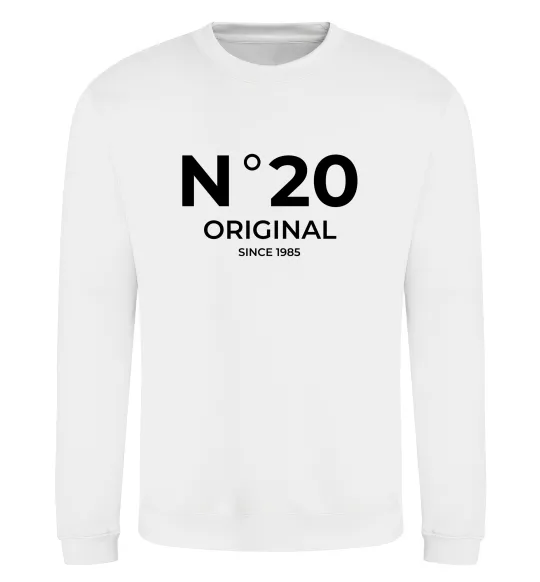 Свитшот №20 original since Белый фото