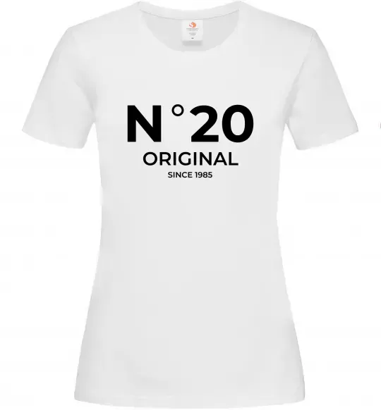 Женская футболка №20 original since Белый фото