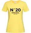 Женская футболка №20 original since Лимонный фото