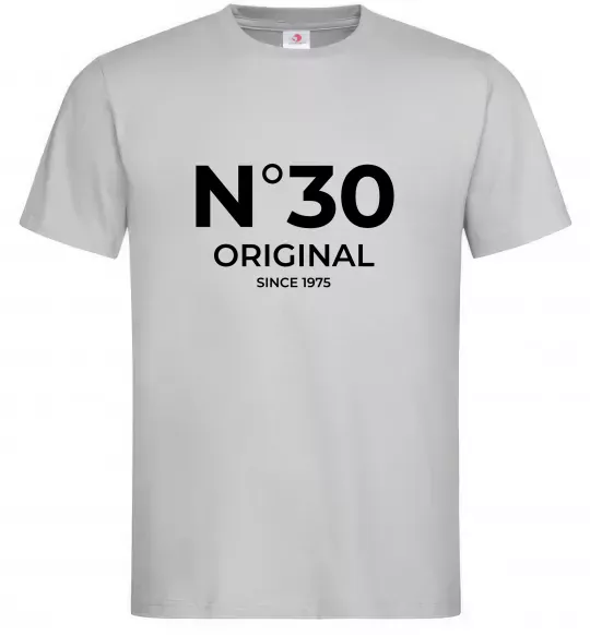 Мужская футболка №30 original since Серый фото