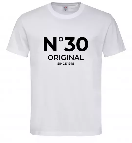 Мужская футболка №30 original since Белый фото