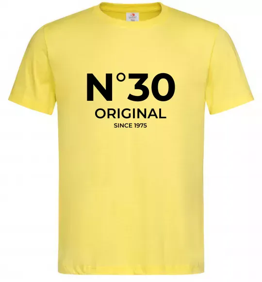 Мужская футболка №30 original since Лимонный фото