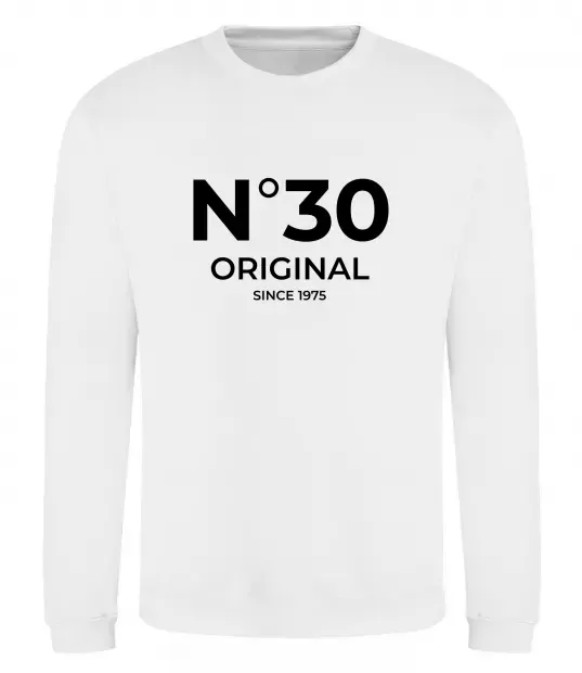 Свитшот №30 original since Белый фото