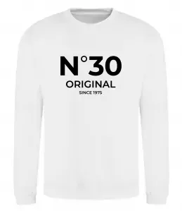 Свитшот №30 original since Белый фото