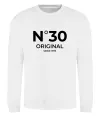 Свитшот №30 original since Белый фото