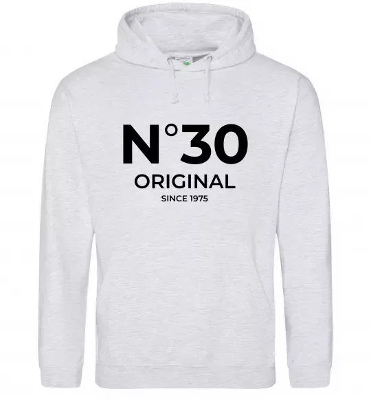 Женская толстовка (худи) №30 original since Серый меланж фото