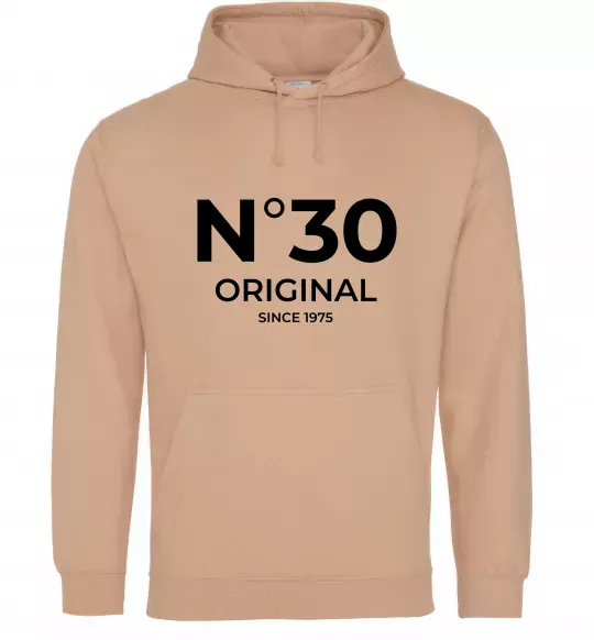 Женская толстовка (худи) №30 original since Песочный фото