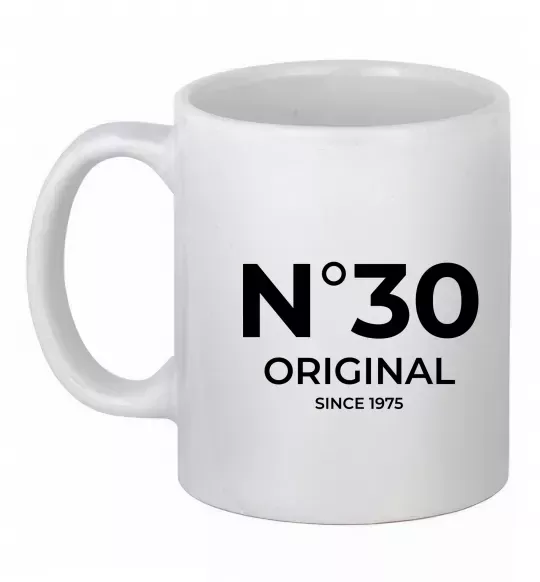 Чашка керамическая №30 original since Белый фото