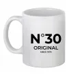 Чашка керамическая №30 original since Белый фото