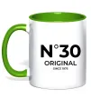 Чашка з кольоровою ручкою №30 original since Зелений фото