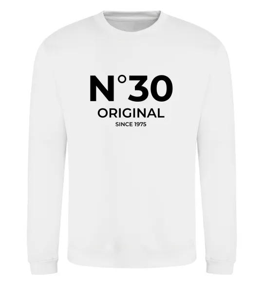 Свитшот №30 original since Белый фото