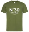 Мужская футболка №30 original since Оливковый фото