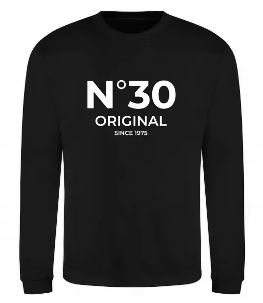 Свитшот №30 original since Черный фото