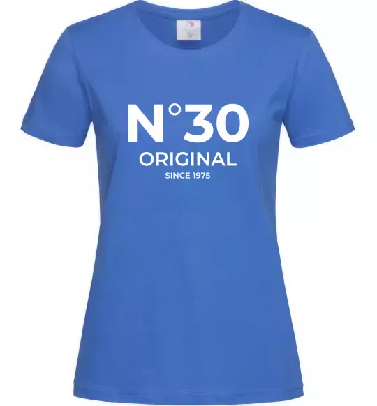 Жіноча футболка №30 original since Яскраво-синій фото