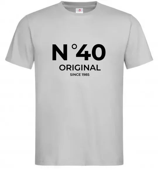 Мужская футболка №40 original since Серый фото