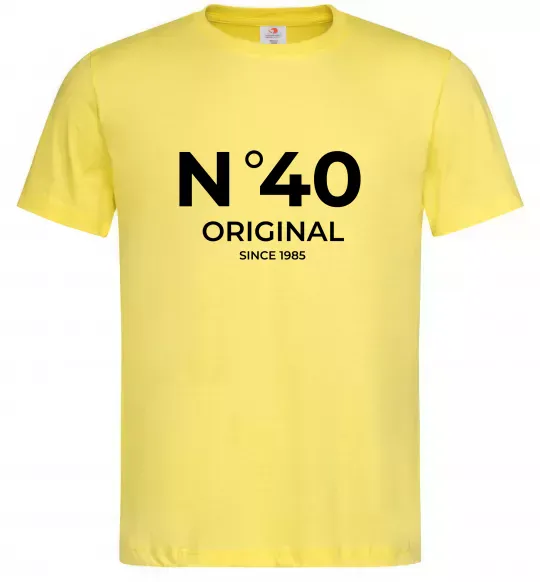 Мужская футболка №40 original since Лимонный фото