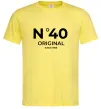Мужская футболка №40 original since Лимонный фото