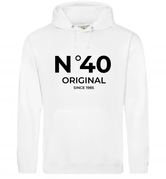 Чоловіча толстовка (худі) №40 original since Білий фото