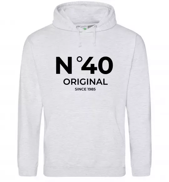 Чоловіча толстовка (худі) №40 original since Сірий меланж фото