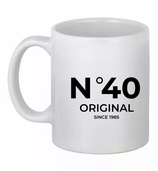 Чашка керамічна №40 original since Білий фото