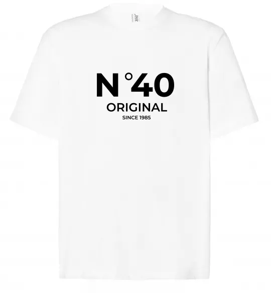 Футболка Оверсайз №40 original since Білий фото