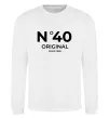 Свитшот №40 original since Белый фото