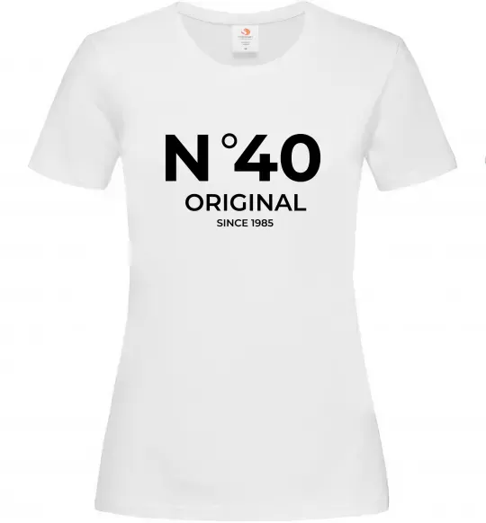 Женская футболка №40 original since Белый фото