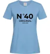 Женская футболка №40 original since Голубой фото