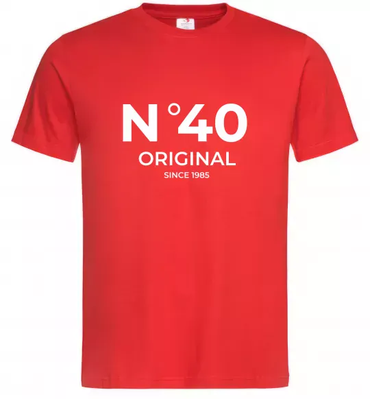 Мужская футболка №40 original since Красный фото