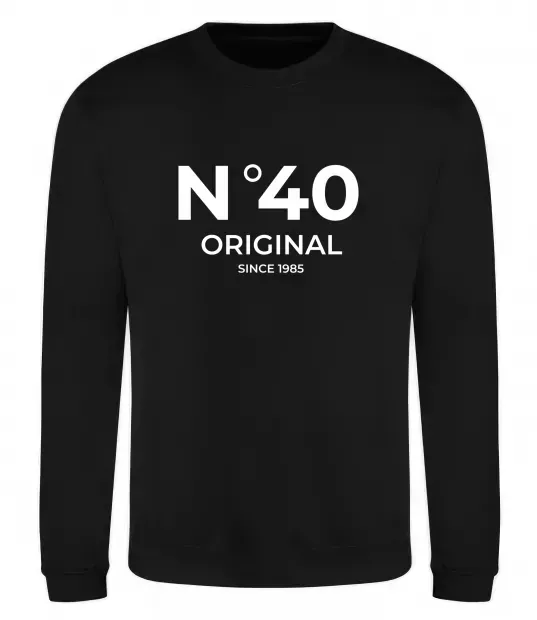 Свитшот №40 original since Черный фото