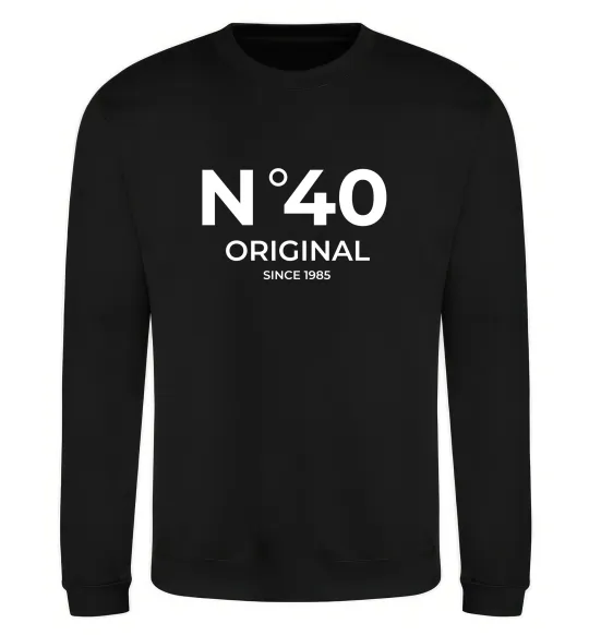 Свитшот №40 original since Черный фото