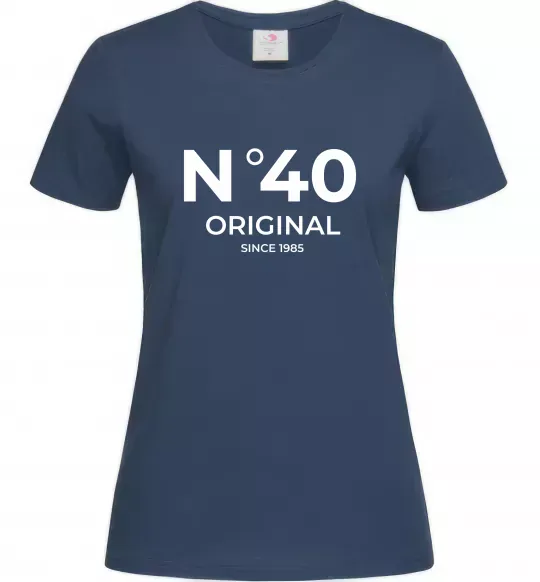 Женская футболка №40 original since Темно-синий фото