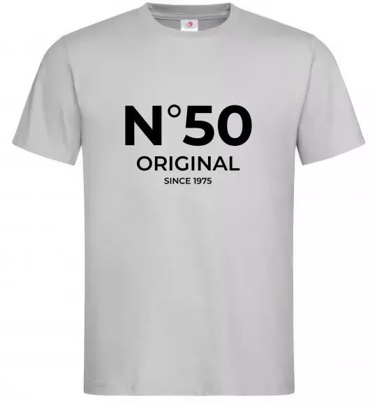 Чоловіча футболка №50 original since Сірий фото